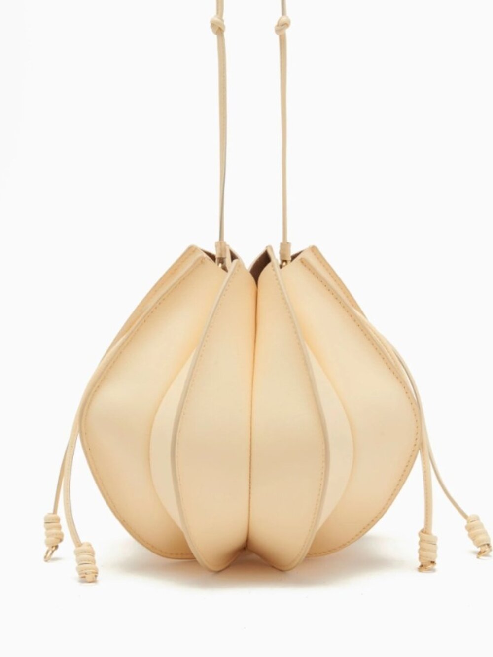 ULLA JOHNSON Lotus Flower Pochette Transparent Yellow $895